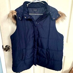 Lane Bryant Midnight Blue Quilted Vest